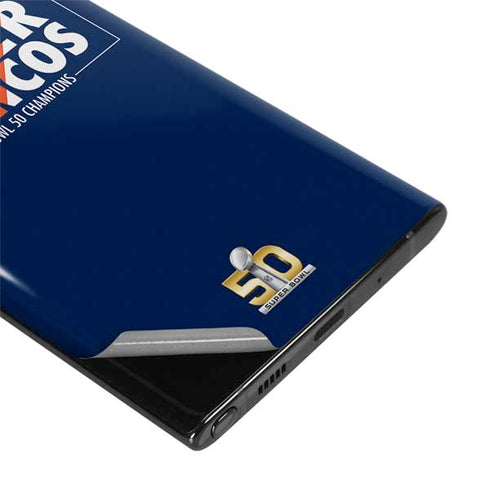 NFL Denver Broncos Super Bowl 50 Champions Bold Galaxy Note 10 Skin